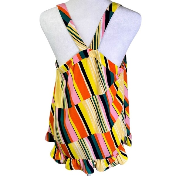 CAbi Colorful Tank Top Sleeveless Stripes Size S - Picture 6 of 12